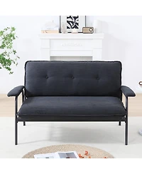 Streamdale Furniture 53" Black Sofa - Small Apartment Living