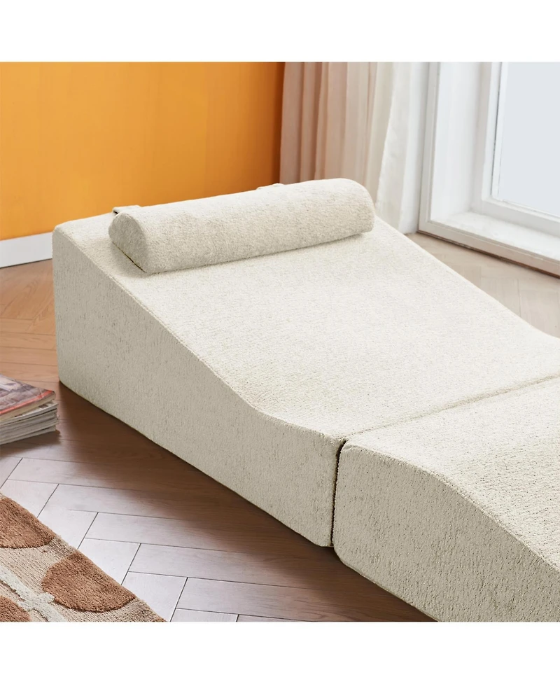 Streamdale FurnitureFoldable Sponge Sofa Bed- Portable Lounger for Living Room & Bedroom