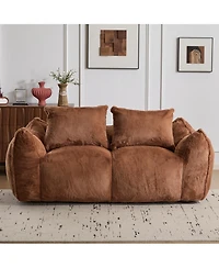 Streamdale Furniture Giant Bean Bag Couch, Ultra Soft Fluffy Loveseat Sofa