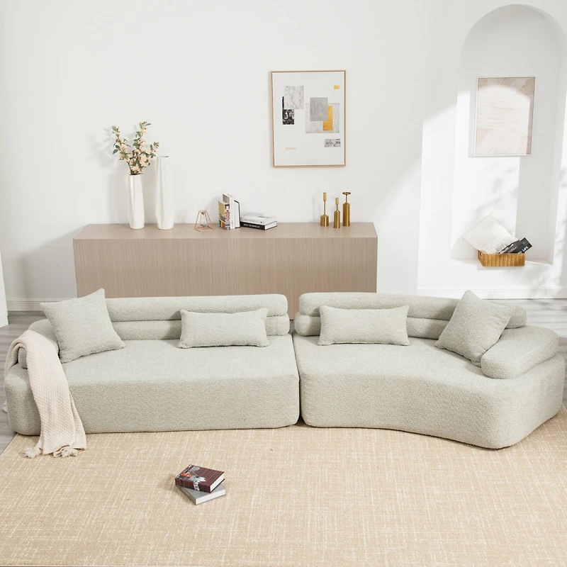 Simplie Fun Unique Modeling Upholstered Sleeper Sofa Bed