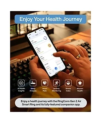 RingConn Gen 2 Air Size 8 Galaxy Silver 4842 Fitness Trackers