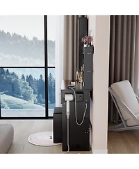 Streamdale Furniture Led Mirror Vanity Set