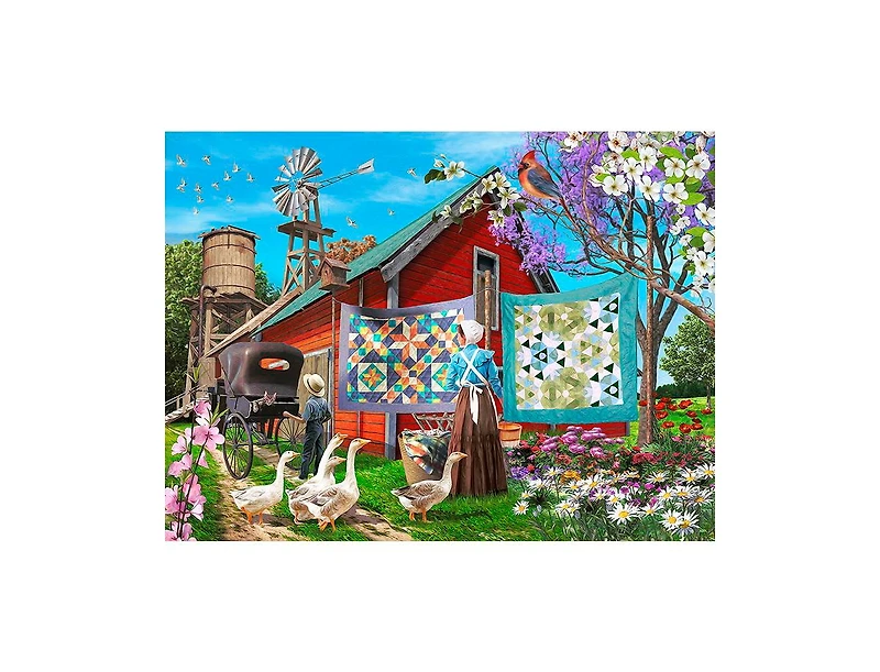 SunsOut Amish Backyard 1000-piece Jigsaw Puzzle for Adults