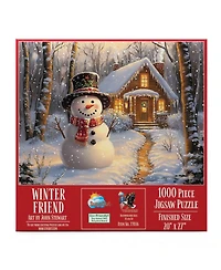 SunsOut Winter Friend 1000 piece Jigsaw Puzzle for Adults Christmas