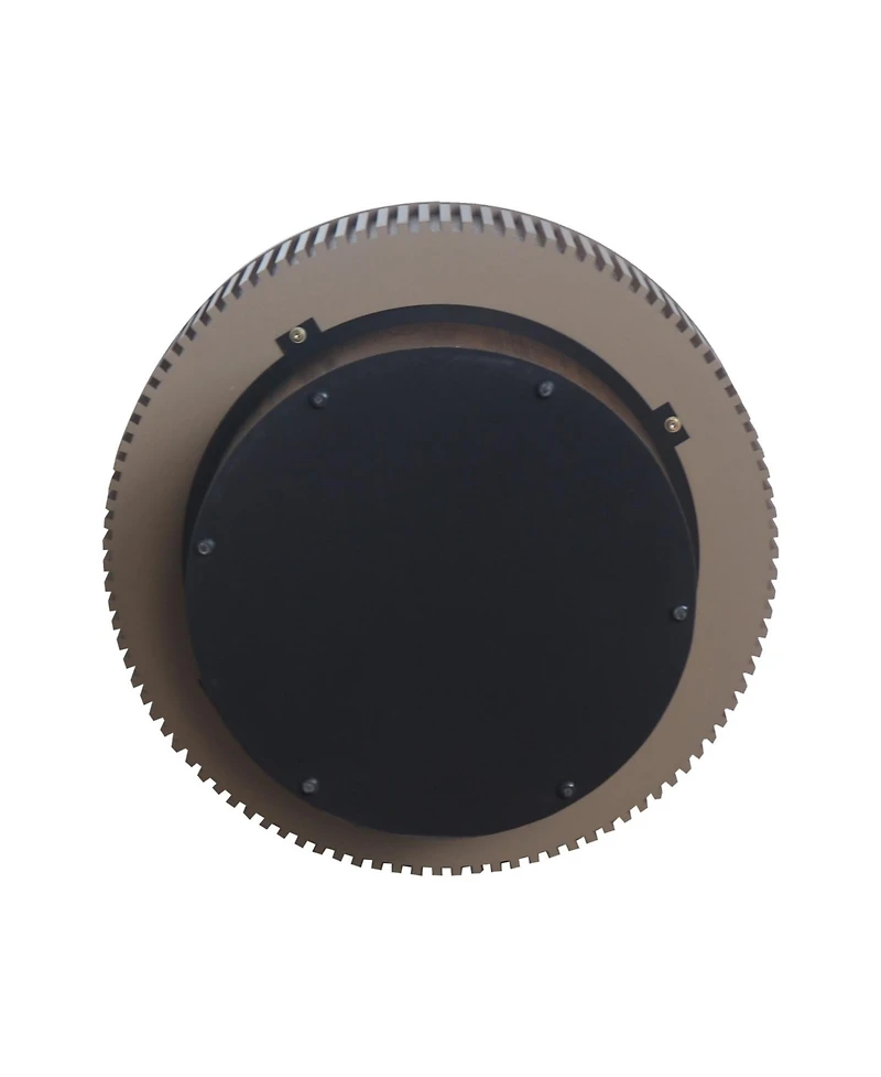 Streamdale Furniture 31.5" Round Walnut Coffee Table with Storage