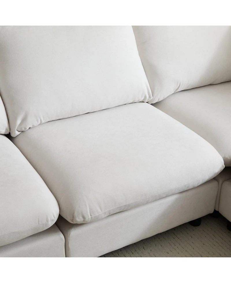 Streamdale Furniture 99" Oversize 5-Piece Modular L-Shaped Sectional Sofa