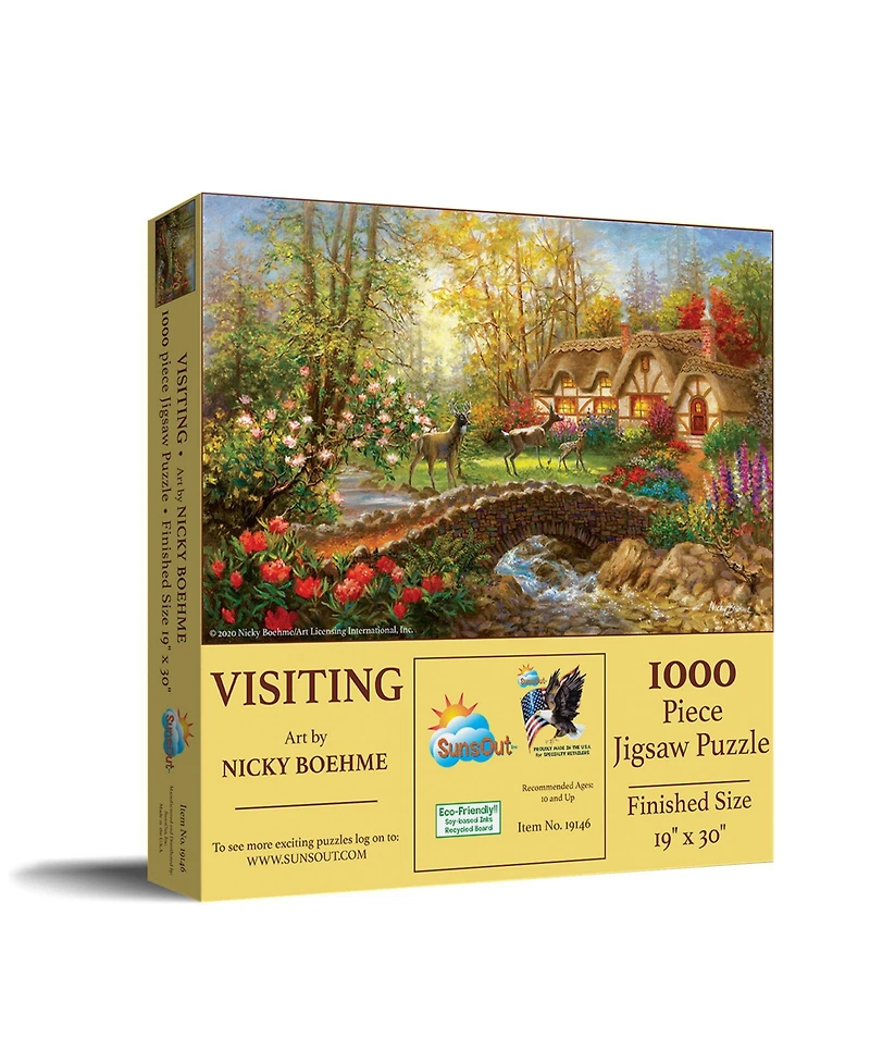 SunsOut Visiting 1000 piece Jigsaw Puzzle for Adults