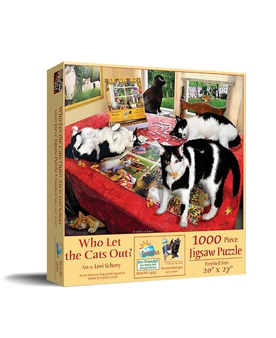 SunsOut Who let the Cats Out 1000 piece Jigsaw Puzzle for Adults