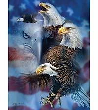 Patriotic Eagles 1000 piece Jigsaw Puzzle for Adults
