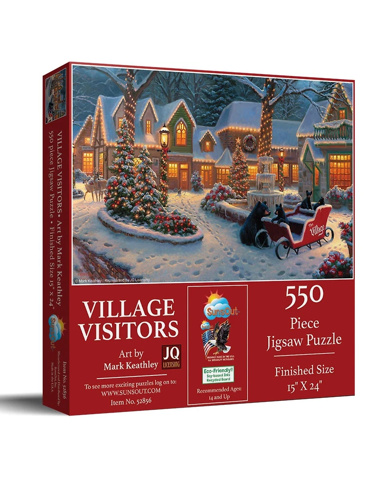 Village Visitors 550 piece Jigsaw Puzzle for Adults