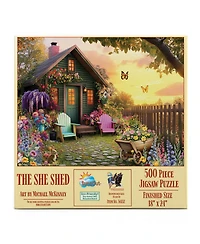 SunsOut The She Shed 500 piece Jigsaw Puzzle for Adults