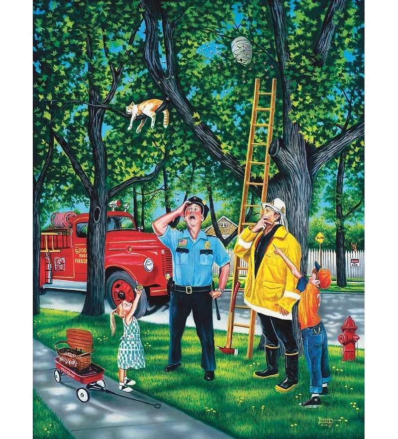 SunsOut Saving Whiskers 300 piece Jigsaw Puzzle for Adults