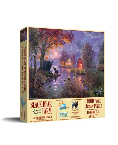 SunsOut Black Bear Farm 1000 piece Jigsaw Puzzle for Adults