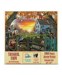 SunsOut Tranquil Farm 1000 piece Jigsaw Puzzle for Adults