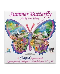 Summer Butterfly 1000 piece Jigsaw Puzzle for Adults Special Shape