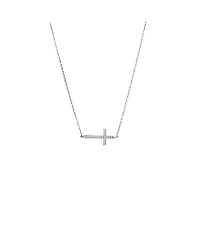 Bearfruit Jewelry Plated Elowen Horizontal Cross Necklace Holiday Gift Guide