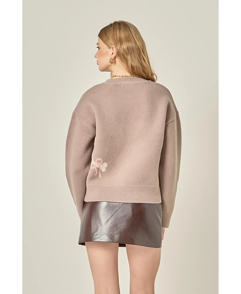 English Factory Women's French Bulldog Sweater