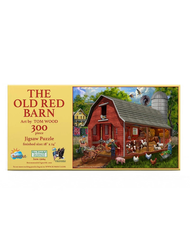SunsOut The Old Red Barn 300 piece Jigsaw Puzzle for Adults