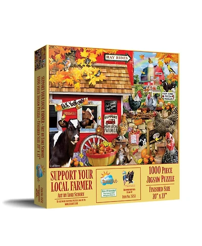 SunsOut Support Your Local Farmer 1000 piece Jigsaw Puzzle for Adults