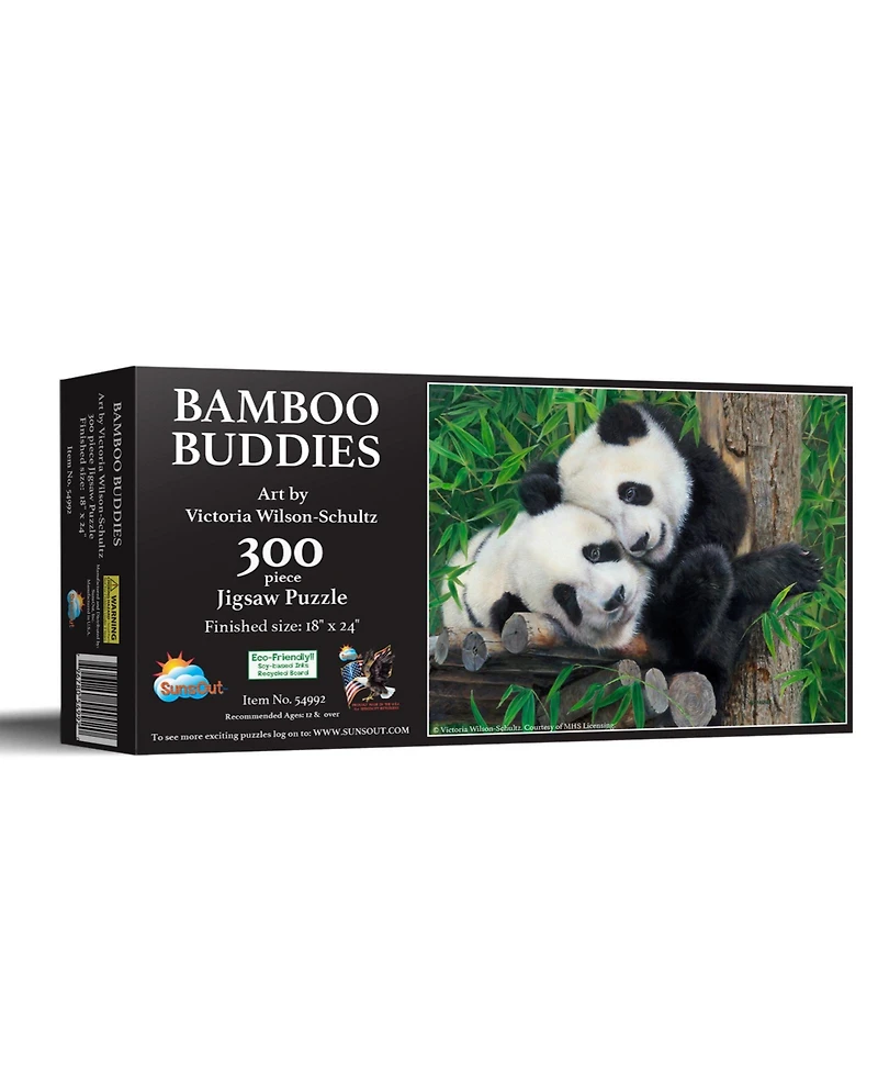 SunsOut Bam Boo Panda Buddies 300 piece Jigsaw Puzzle for Adults