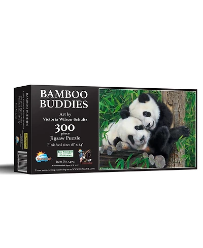SunsOut Bam Boo Panda Buddies 300 piece Jigsaw Puzzle for Adults