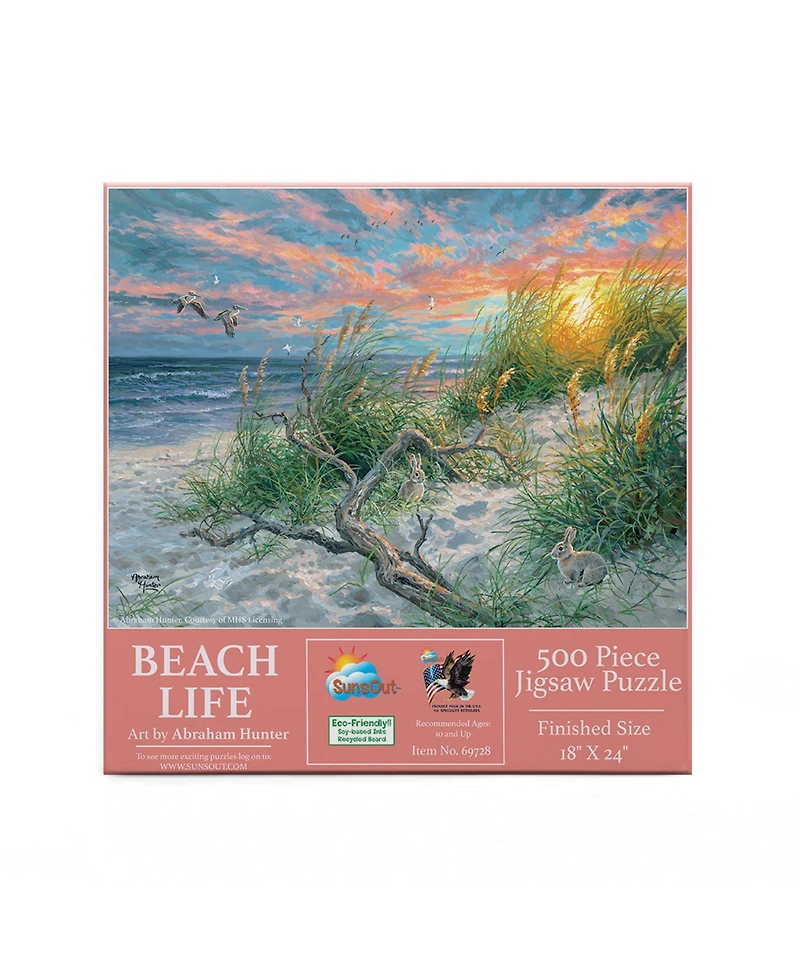 SunsOut Beach Life 500 piece Jigsaw Puzzle for Adults