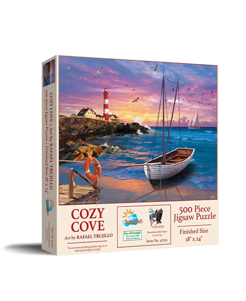 SunsOut Cozy Cove 500 piece Jigsaw Puzzle for Adults