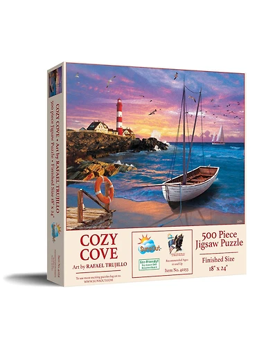 SunsOut Cozy Cove 500 piece Jigsaw Puzzle for Adults