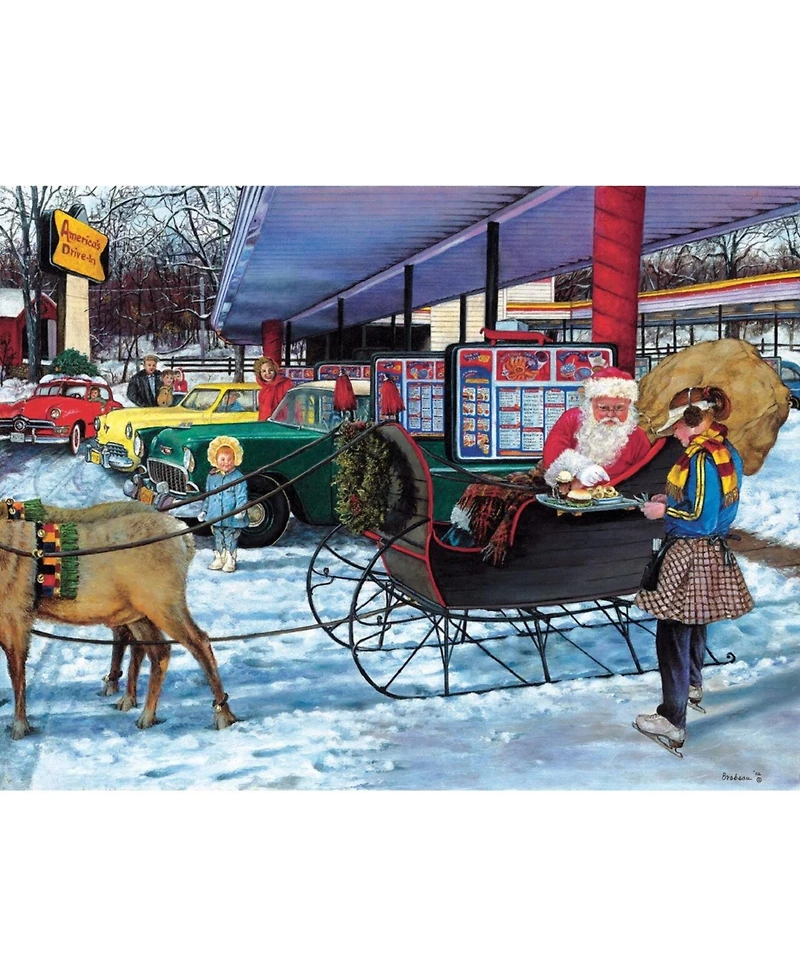 SunsOut Pit Stop 300 piece Jigsaw Puzzle for Adults Christmas