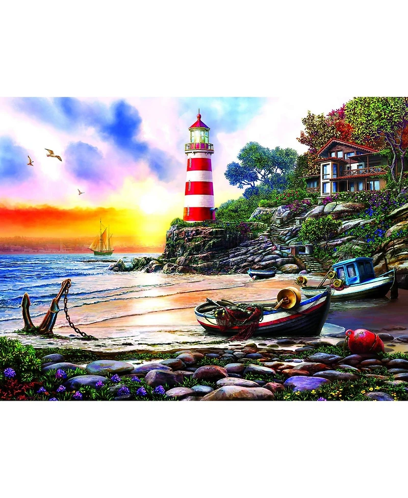 SunsOut Lighthouse Harbor 1000 piece Jigsaw Puzzle for Adults