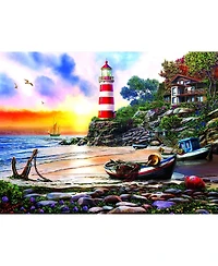 SunsOut Lighthouse Harbor 1000 piece Jigsaw Puzzle for Adults