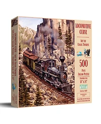 SunsOut Locomotive Curve 500 piece Jigsaw Puzzle for Adults