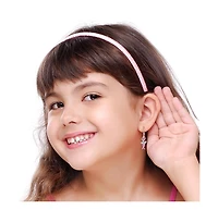 Chanteur Girls /Girl/Balerina Crystal White Gold Palladium Plating Leverback Earring