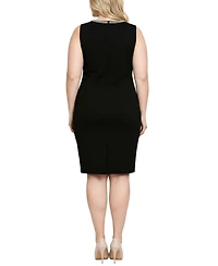 Ny Collection Plus 2 Piece Jacket and Dress Set