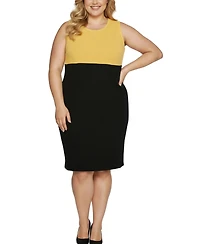 Ny Collection Plus Size Long Sleeve Ponte Cropped Jacket