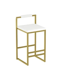 Streamdale Furniture Streamdale Velvet Bar Stools Set of 2