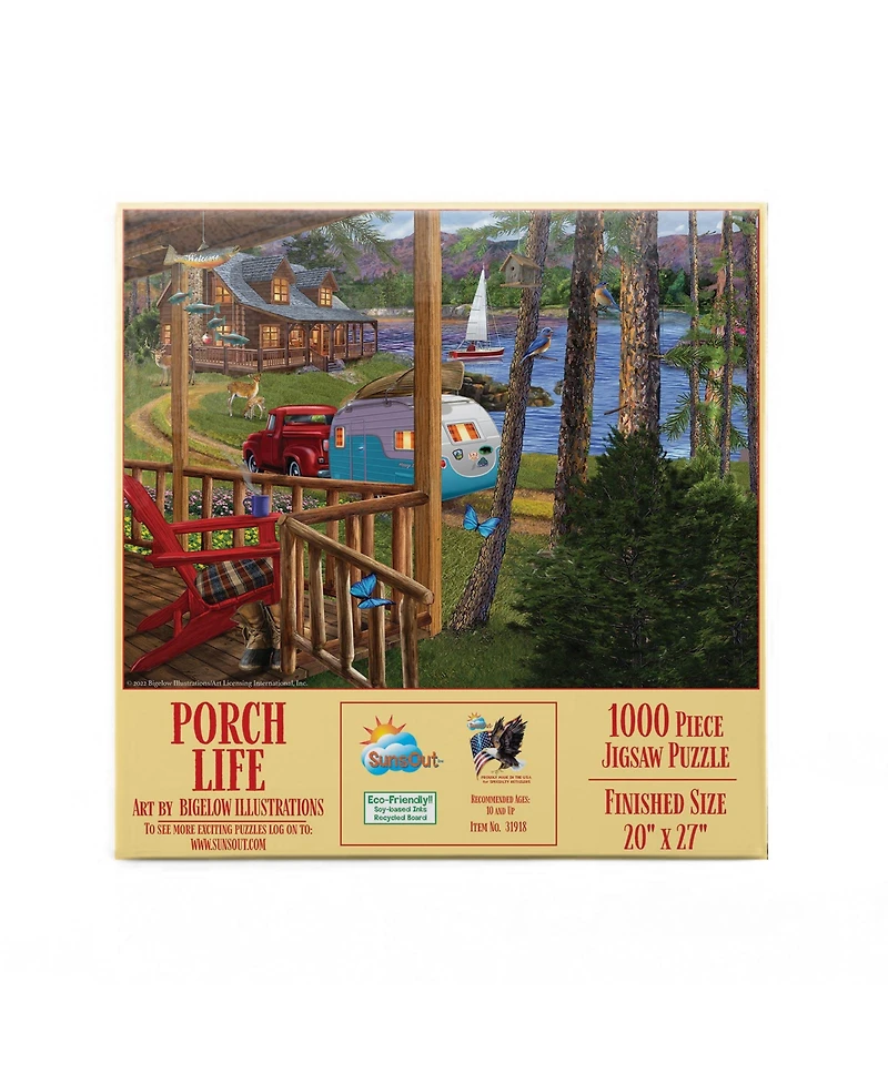 SunsOut Porch Life 1000 piece Jigsaw Puzzle for Adults