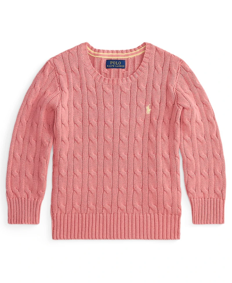 Polo Ralph Lauren Boys' 2-7 Crewneck Cable-Knit Sweater