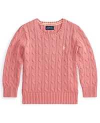 Polo Ralph Lauren Boys' 2-7 Crewneck Cable-Knit Sweater