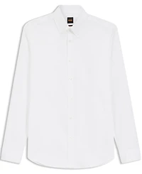 Boss by Hugo Men's Regular-Fit Stretch-Cotton Dobby Shirt