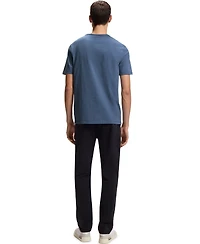 Boss by Hugo Men's Slub-Cotton Logo Detail T-Shirt