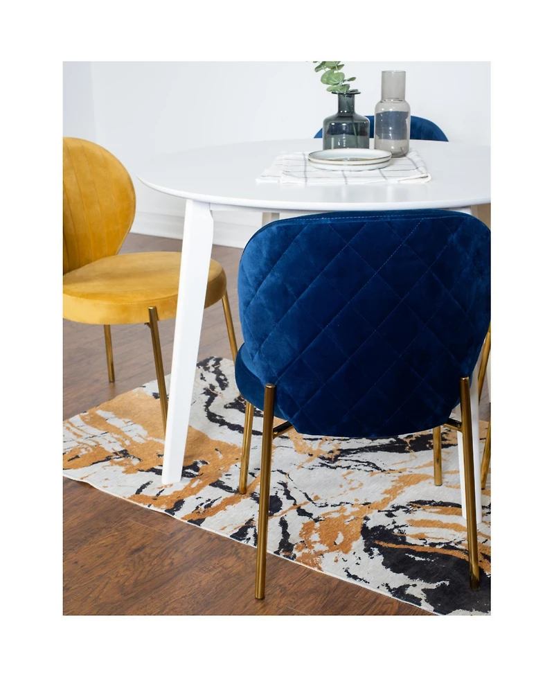 Streamdale Furniture 5-Pc Contemporary Dining Set, White Round