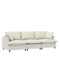 Streamdale Furniture 3-Seat Sofa Module with Pillows for Sectional