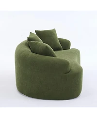 Streamdale Furniture Ly-025 Forest Green Loveseat Sofa