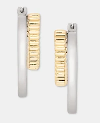 On 34th Small Double-Row Hoop Earrings, 0.73", Macy's Exclusive