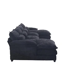 Streamdale Chenille U-Shaped Sofa (Oversized, 4-Seater)