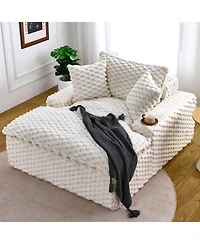 Streamdale Furniture 51" Comfort Sofa w/ 2 Pillows & Backrest