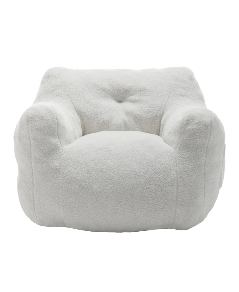 Streamdale Furniture Bean Bag Sofa Chair with Armrests, High-Density Foam, Comfy for Living Room/Bedroom