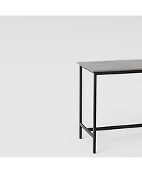 Streamdale Furniture Grey Bar Table Set with 4 Stools, Backrest, 47.24"L