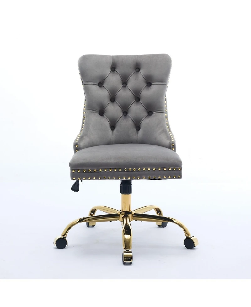 Streamdale Furniture A&A Modern Velvet Home Office Chair